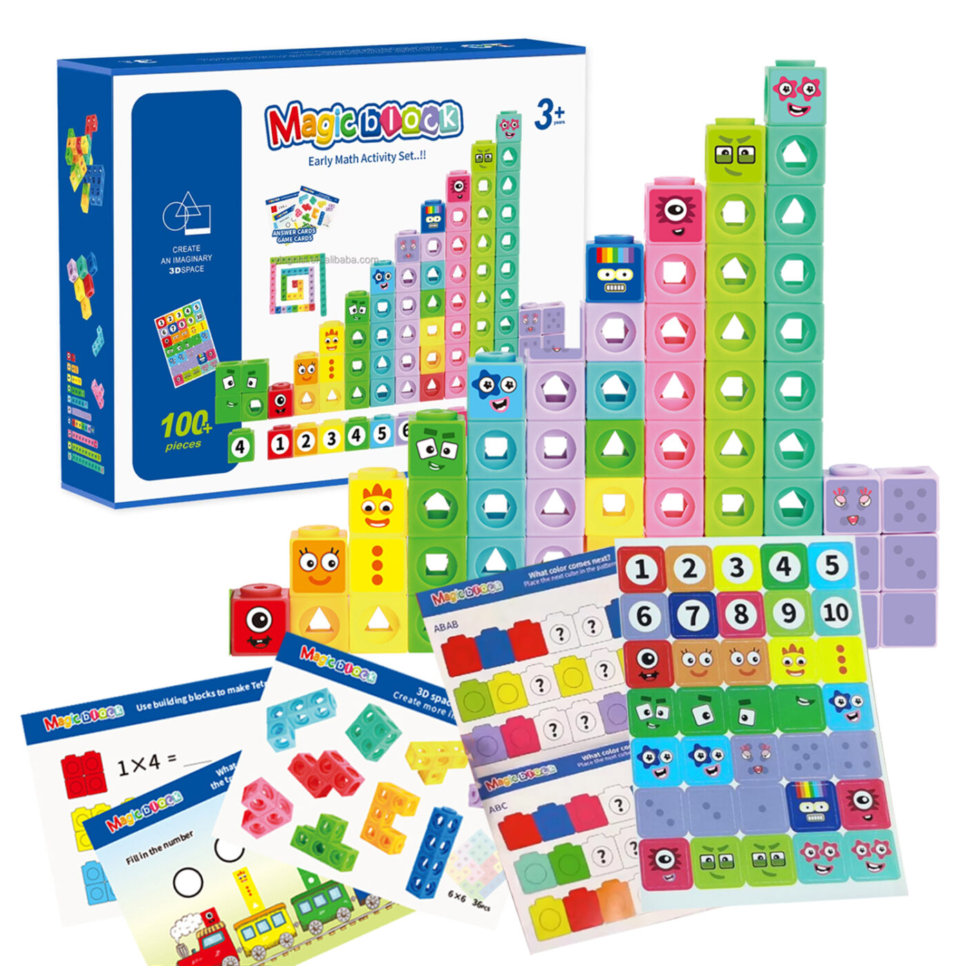 Snap Linking Cubes & Math Flashcards — Number Sense (Ages 3–8) – Manabu ...